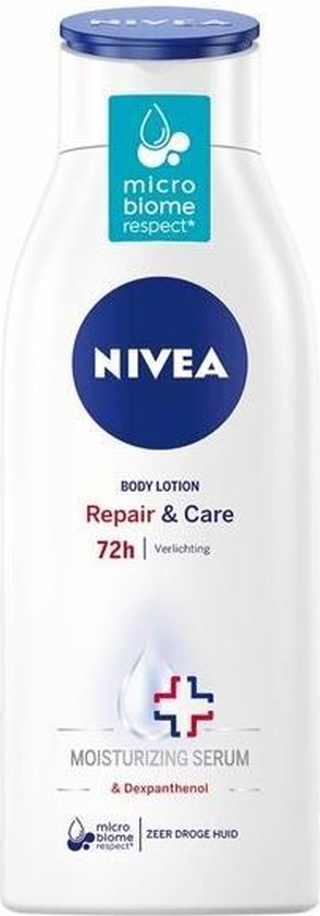 NIVEA Repair & Care Bodylotion - Body Care - Zeer droge huid - Hydrateert 72 uur lang - Bevat verzachtend panthenol - 3 x 400 ml voordeelverpakking - NIVEA