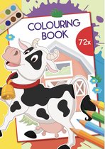 kleurboek vol met boerderij dieren
