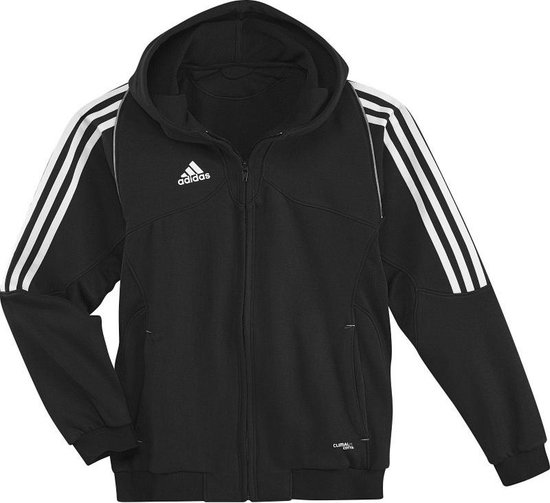 alleen Ernest Shackleton Politiebureau Adidas T12 Hoody - Sportvest - Kinderen - Zwart - Maat 152 | bol.com