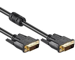 câble DVI-D | 15 mètres | Plaqué or | Noir | Allteq