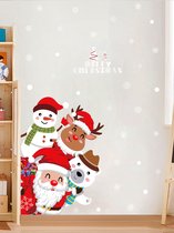 Raamsticker - sticker - deursticker - Christmas - Merry Christmas - Sneeuwpop - kerstbomen - sneeuwvlokken - engel - deuren - ramen