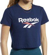 Reebok Cl F Vector Crop Tee T-shirt Vrouwen Blauwe L