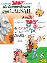 Asterix pin pakket Pk04. 18 de lauwerkrans van caesar + 29 de roos en het zwaard + asterix pin