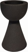 Branded By - Waxinehouder - Kenzi - Zwart - 10.5 cm hoog - Metaal
