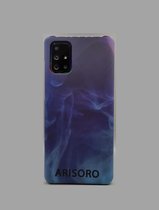 Arisoro Samsung Galaxy A71 hoesje - Backcover - Blue Smoke