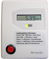 CO2 meter SenseAir eSENSE FAI3 (met alarm) - betrouwbare CO2 meter voor scholen, kinderdagverblijven, kantoren en woningen