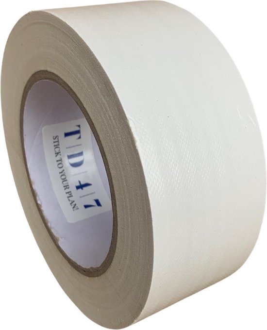 TD47 gaffer Tape de 50 mm x 25 m Wit