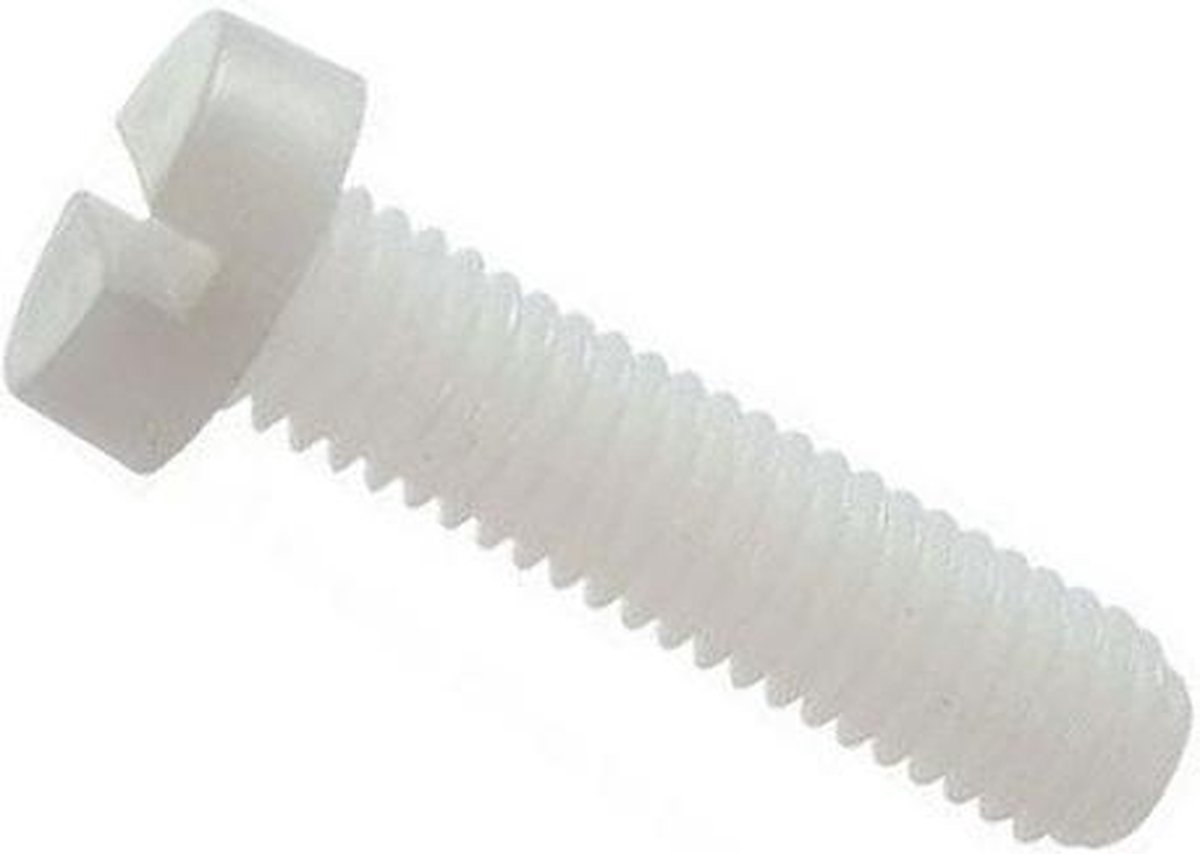 Nylon M6 bout - 6 x 30mm - Klasse 6.6 - Metrisch (10 stuks)