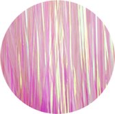 Glitter Haarextensions - Festival Haar Glitter - Haarglitter - Glitter Hair Tinsel - Glitter extensions - Bekend van TikTok - 100 stuks - Kies Je Favoriete Kleur - Haarsieraad - Lichtroze/neonroze