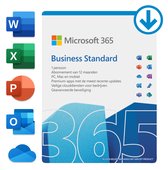 Microsoft 365 Business Standard - 1 Gebruiker - 15 apparaten - Meertalig - Jaarabonnement – Download