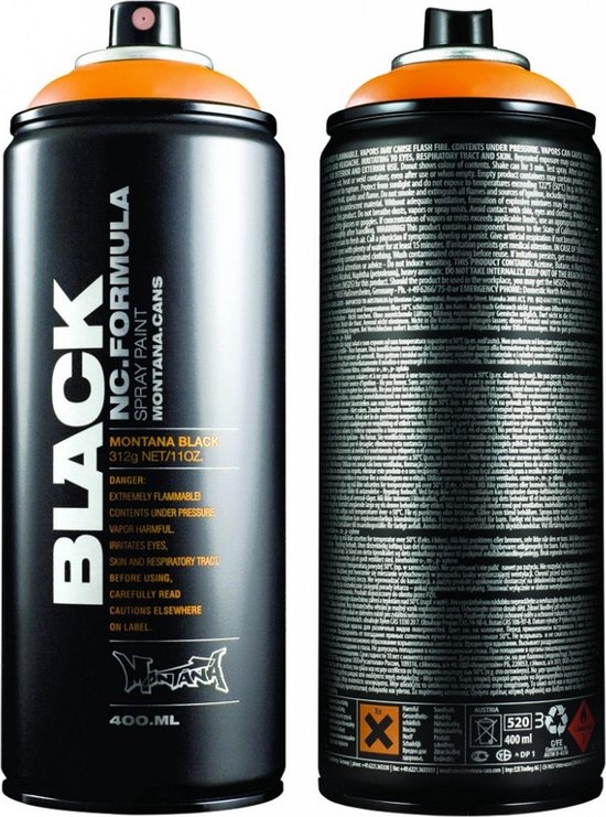 Montana BLACK P2000 P Power Orange / aérosol 400ml