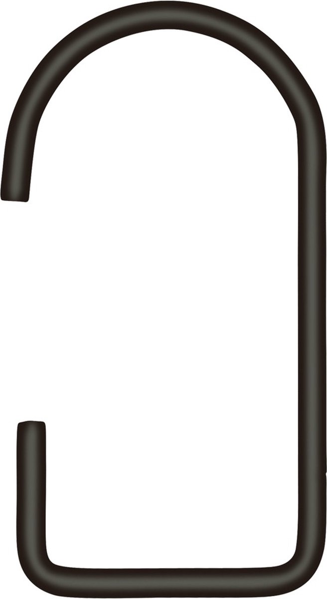 BEdesign - ophanghaak zwart - voor garderobe en kapstok - riemhanger - stropdashanger - set van 2