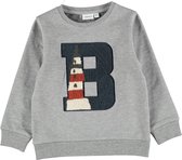 Name it Jongens Sweater Ohej Vuurtoren Grey Melange