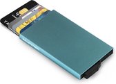 Walletstreet Uitschuifbare Pasjeshouder XR Type -  Walletstreet Aluminium Creditcardhouder Card Protector Anti-Skim/ RFID Card Protector 7 Pasjes – Blauw