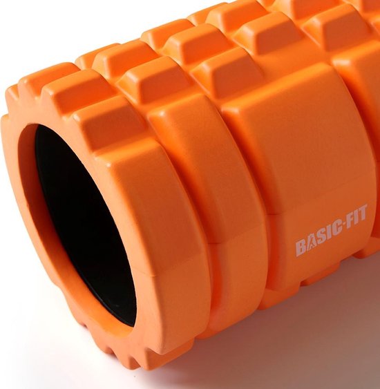 Basic-Fit® Foam Roller - Yoga Grid Foam Roller Massage - Fitness Roller -  33 cm - Oranje | bol