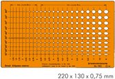 Sjabloon 230 Mini Ellipsen  | Metrisch # 1163