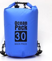 Nixnix Waterdichte Tas - Dry bag - 30L - Fel blauw - Ocean Pack - Dry Sack - Survival Outdoor Rugzak - Drybags - Boottas - Zeiltas