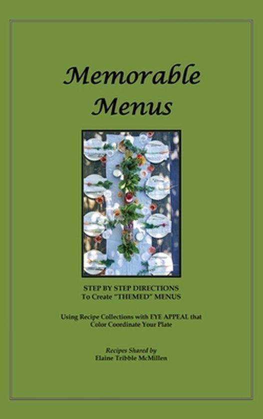 Memorable Menus - cover