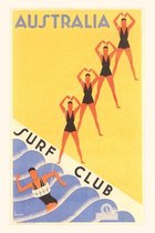 Vintage Journal Australia Travel Poster, Surf Club