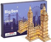 Swijs® Bouwpakket Volwassenen - Miniatuur Big Ben 3D - 220 Onderdelen - Luxe Modelbouw - Montage Speelgoed - DIY Puzzel - Retro