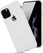 iPhone 11 Pro Max hoesje - iPhone hoesjes - Apple hoesje - Wit - Gelcase Backcover - Able & Borret
