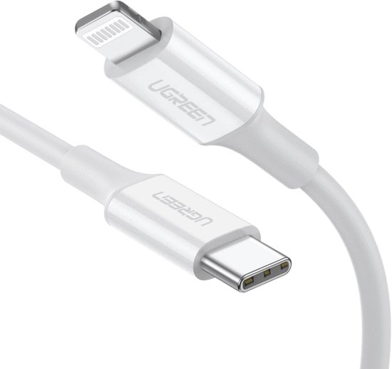 UGREEN USB C naar Lightning Kabel MFi Gecertificeerd PD Snel Opladen Type C iPhone |