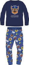 Paw Patrol Kinder Pyjama- Huispak Jongens Coral Fleece Maat 116-128 Blauw