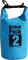 Nixnix Waterdichte Tas - Dry bag - 2L -Licht Blauw - Ocean Pack - Dry Sack - Survival Outdoor Rugzak - Drybags - Boottas - Zeiltas