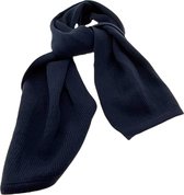 Gebreide Sjaal - 140 x 25 cm - Acryl - Donkerblauw