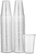 Plastic Bekers - 50 stuk(s) - 250 ml - Transparant - Cups - Plastic Glazen - Fit Junkies