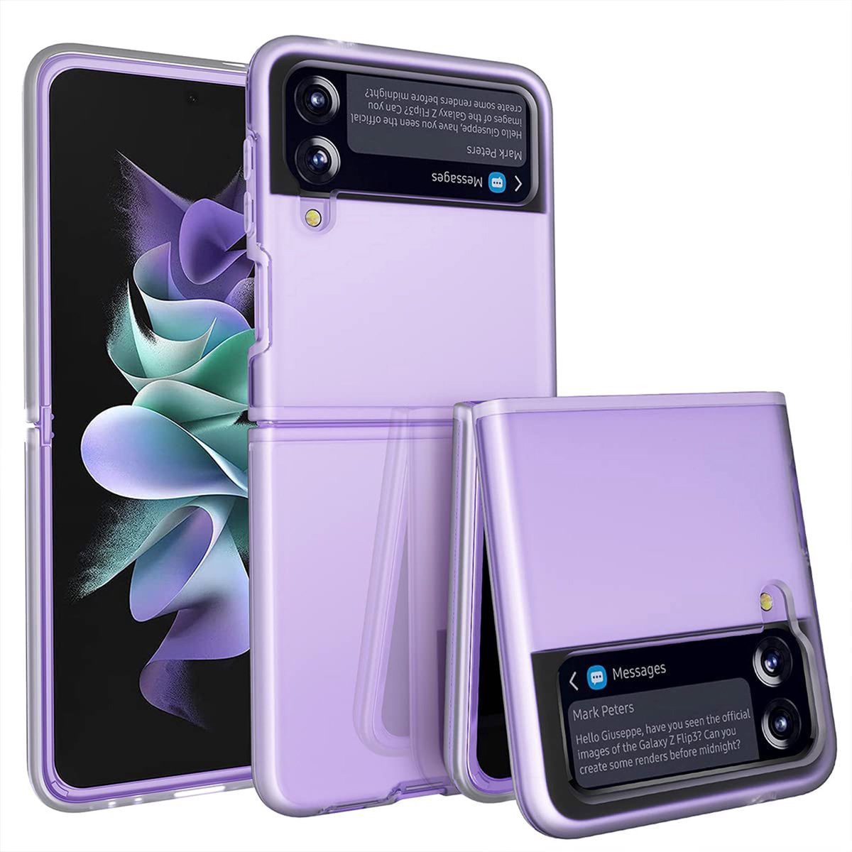 Hoesje geschikt voor Samsung Galaxy Z Flip 3 - Case Transparant