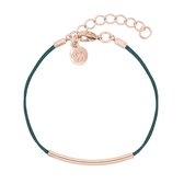 Mint15 Armband 'Tube it - Emerald' - Roségoud