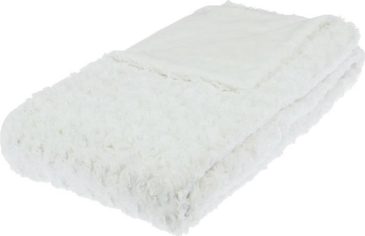 Plaid in imitatiebont BOUCLETTE