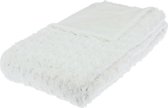 Krullend bont plaid - 120 x 160 cm - Ecru