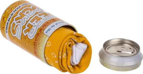 Out of the Blue 2 paar Beer Socks - Grappige Sokken - Bier - One Size - Cadeau Mannen - Vaderdag - Kerst
