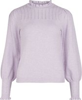 Object OBJTHESSA L/S PULLOVER A DIV Orchid Bloom Dames Trui Maat - S