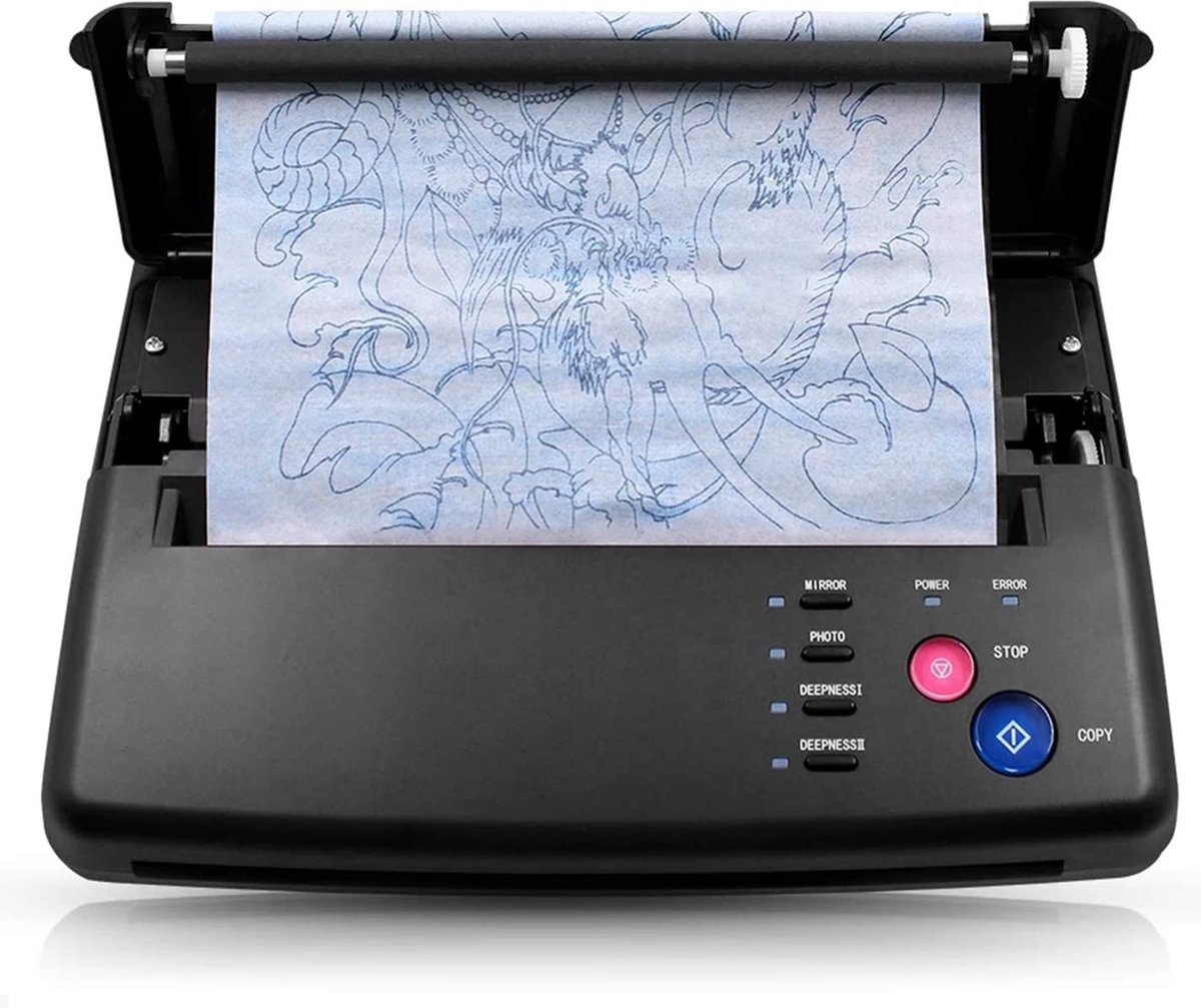 Vaag duurzame grondstof Mordrin Tattoo Stencil Printer - Thermische Printer - Tattoo Machine - Tattoo  Transfer Printer... | bol.com