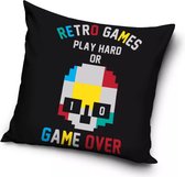 Gamer Game Over Sierkussens - Kussen - 40 x 40 inclusief vulling - Kussen van Polyester - KledingDroom®