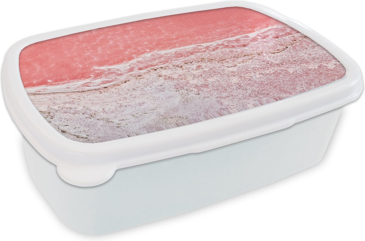 Broodtrommel Wit - Lunchbox - Brooddoos - Salt Lake Australia - 18x12x6 cm - Volwassenen