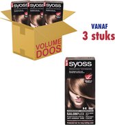 3 x SYOSS Color baseline 6-8 Donkerblond Haarverf