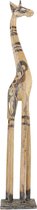 Beelden - Giraffe - Hout - Bruin - 100x18x11 cm - Indonesie - Sarana - Fairtrade
