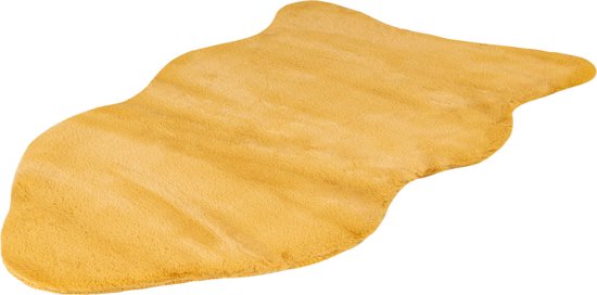 Cosy - vloerkleed - Superzacht - Hoogpolig - Anti-Slip - Imitatievacht - Fluffy Vacht - 60x90 - Goud geel