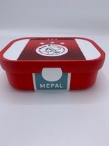 Ajax Lunchset Lunchbox & Schoolbeker Rood Wit - Hoge Mepal kwaliteit - Voordeelset