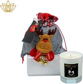 Aroma Sensation-Kerst Geurkaars -Limited Edition-Kerstgeur - Cadeau - Hoge kwaliteit geur -Gelijkmatige verbranding -Glas - Mooie vlam