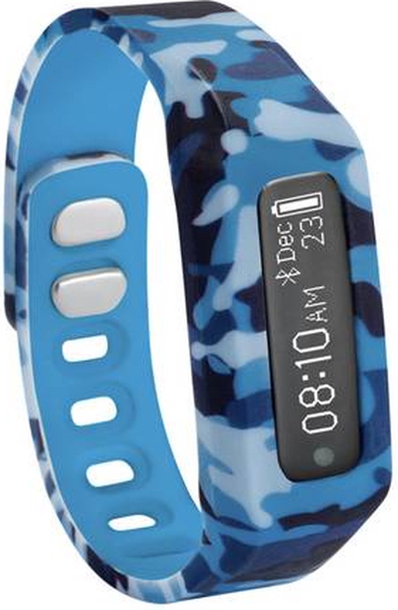 Nuband Jr Champs Fitness Tracker Camo Blauw