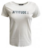 ELVIRA COLLECTIONS T SHIRT ATTITUDE WHITE/STEAL