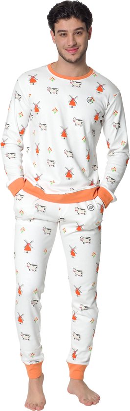Happy Pyjama's Heren Pyjama maat: 'M' (S-XXL) - Super leuke heren pyjama  van katoen in... | bol.com