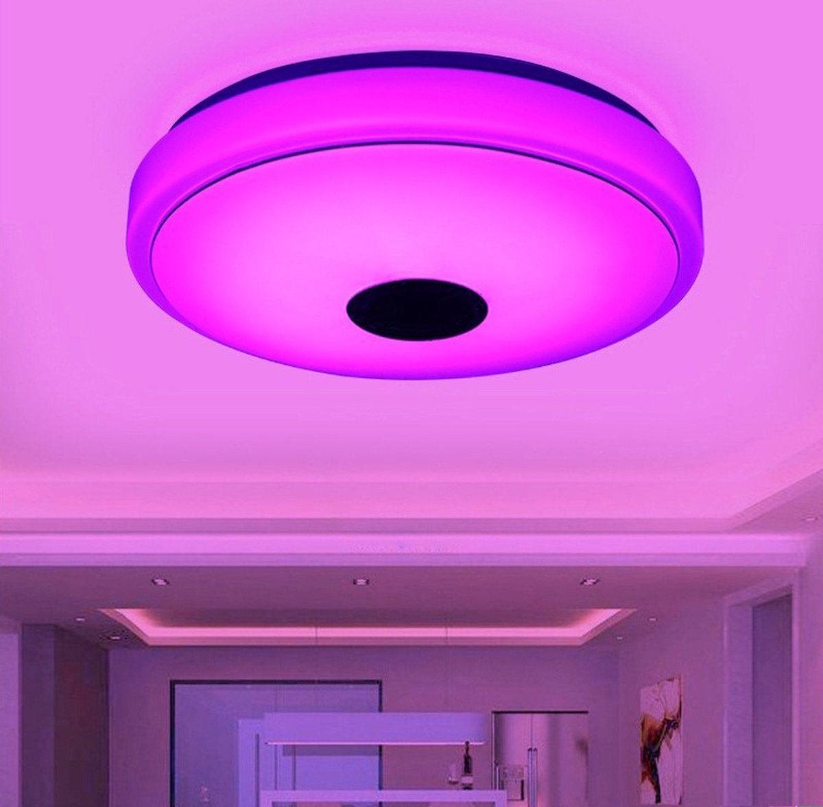 YRHome 36W LED Deckenleuchte Dimmbar mit Bluetooth Lautsprecher Deckenlampe Sternenhimmel RGB Farbwechsel mit Fernbedienung oder APP-Steuerung Musikwiedergabe für Schlafzimmer Kinderzimmer