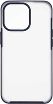 Shop4 - Geschikt voor iPhone 13 Pro Hoesje - Harde Back Case Mat Transparant Blauw