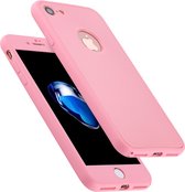 Apple iPhone 8 Hoesje - Mobigear - 360 Serie - Hard Kunststof Backcover - Roze - Hoesje Geschikt Voor Apple iPhone 8